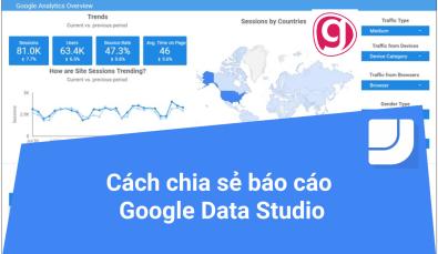 Cách chia sẻ báo cáo trên Google Data Studio